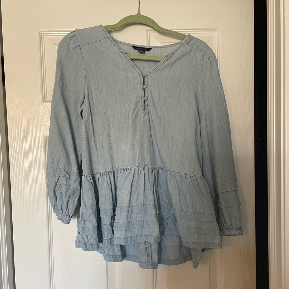 American Eagle jean shirt size medium
